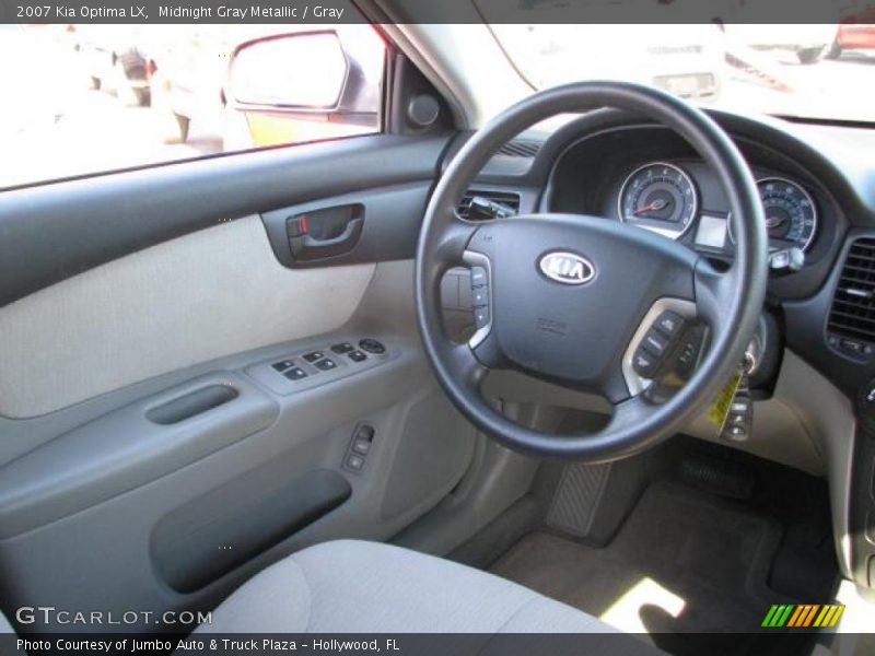 Midnight Gray Metallic / Gray 2007 Kia Optima LX