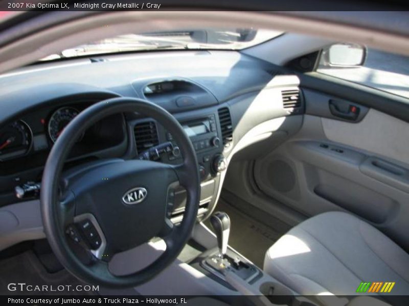 Midnight Gray Metallic / Gray 2007 Kia Optima LX