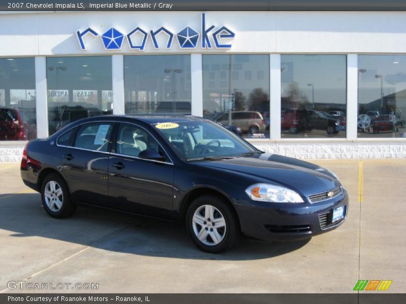 Imperial Blue Metallic / Gray 2007 Chevrolet Impala LS