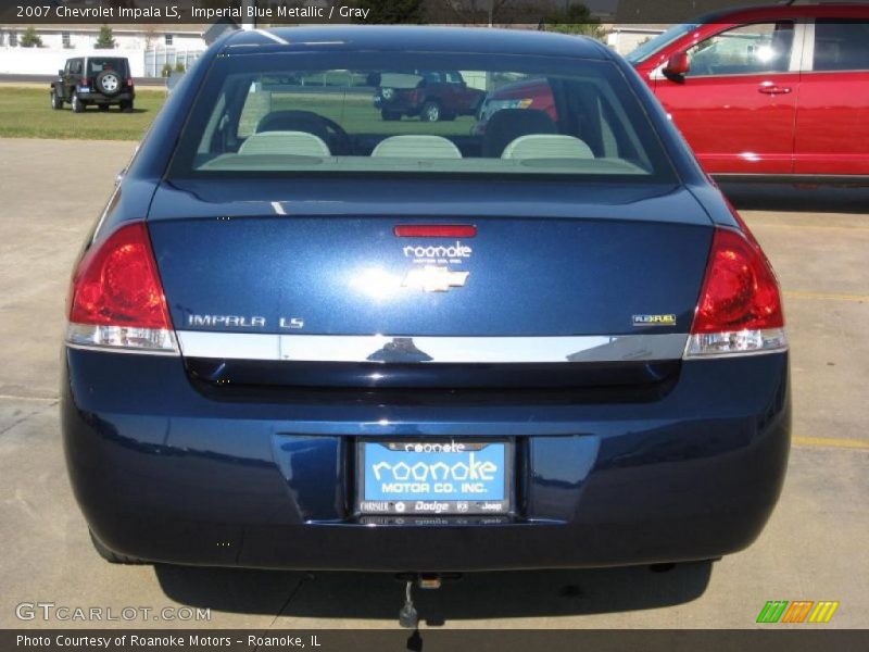 Imperial Blue Metallic / Gray 2007 Chevrolet Impala LS