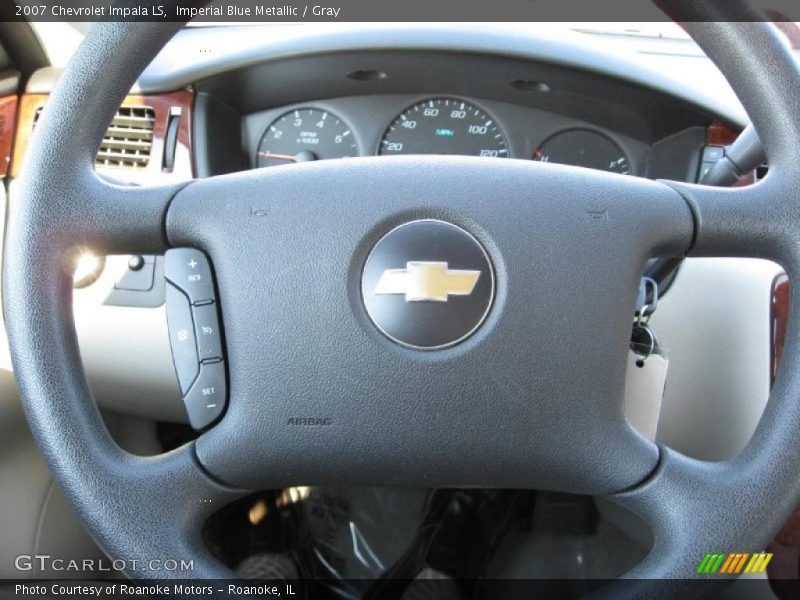 Imperial Blue Metallic / Gray 2007 Chevrolet Impala LS