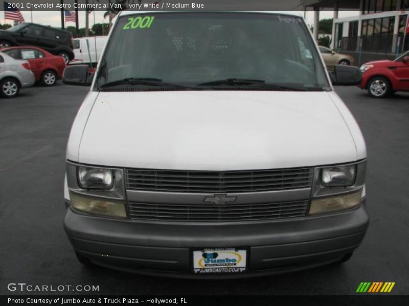 Ivory White / Medium Blue 2001 Chevrolet Astro Commercial Van
