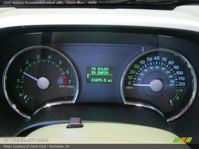 Oxford White / Camel 2007 Mercury Mountaineer Premier AWD