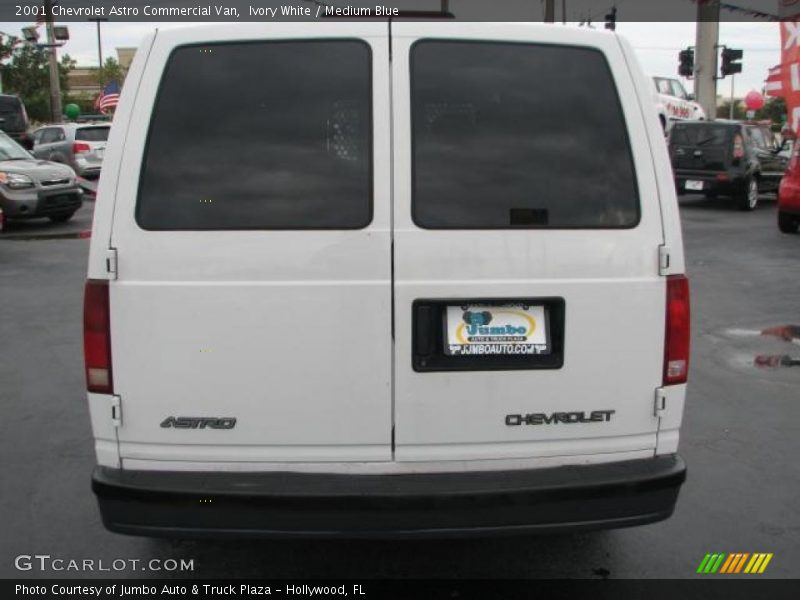 Ivory White / Medium Blue 2001 Chevrolet Astro Commercial Van