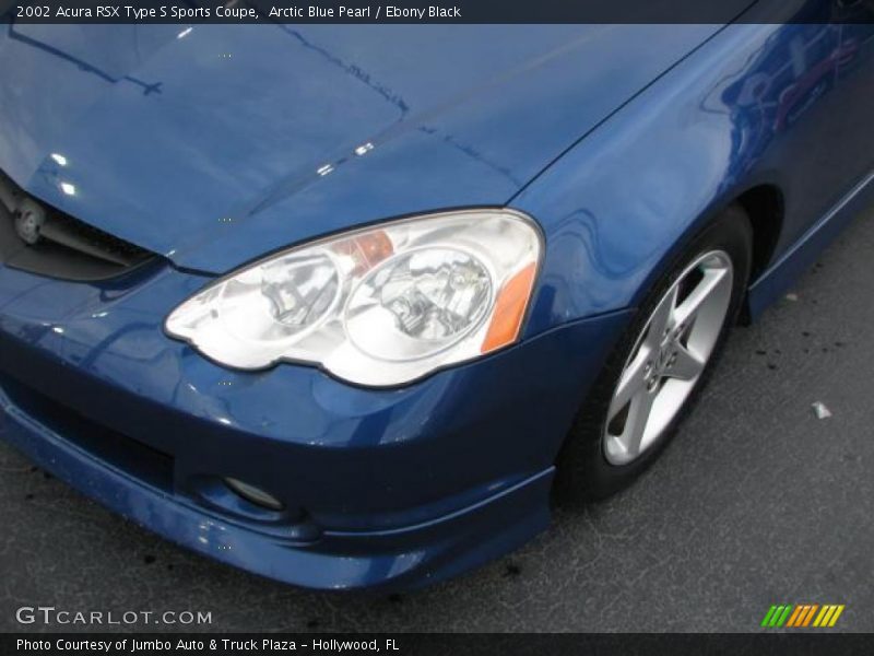 Arctic Blue Pearl / Ebony Black 2002 Acura RSX Type S Sports Coupe