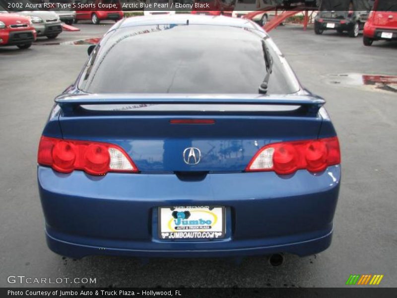 Arctic Blue Pearl / Ebony Black 2002 Acura RSX Type S Sports Coupe