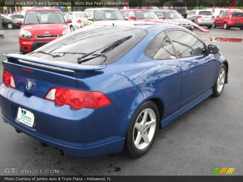 Arctic Blue Pearl / Ebony Black 2002 Acura RSX Type S Sports Coupe