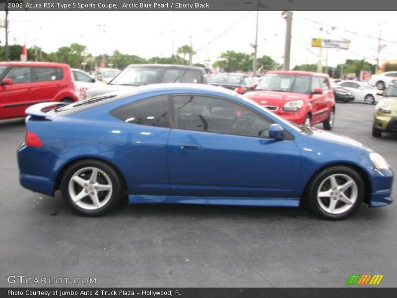 Arctic Blue Pearl / Ebony Black 2002 Acura RSX Type S Sports Coupe