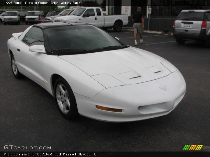Bright White / Black 1996 Pontiac Firebird Coupe