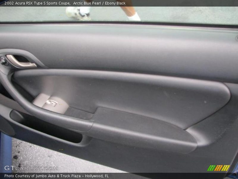 Arctic Blue Pearl / Ebony Black 2002 Acura RSX Type S Sports Coupe