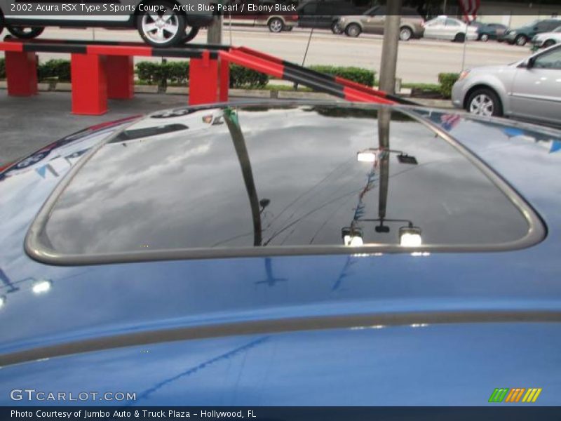 Arctic Blue Pearl / Ebony Black 2002 Acura RSX Type S Sports Coupe