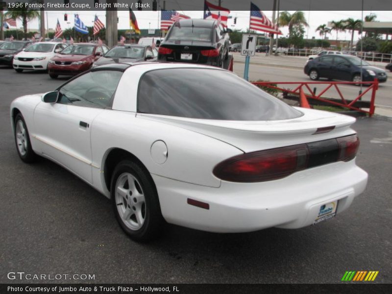 Bright White / Black 1996 Pontiac Firebird Coupe