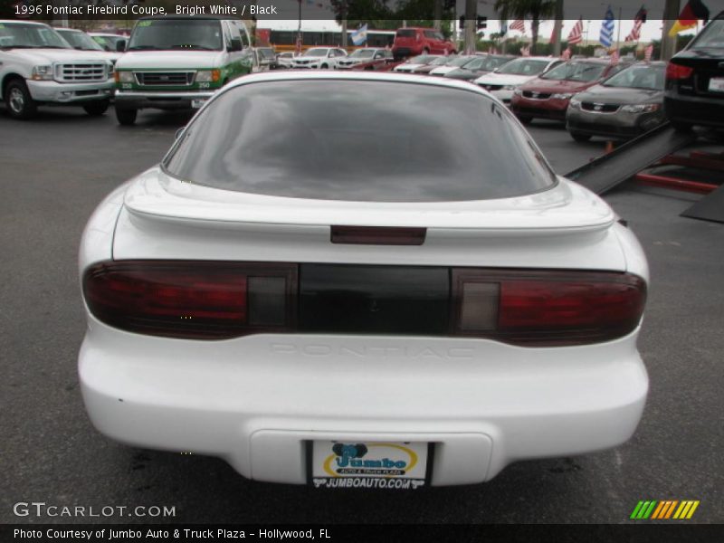 Bright White / Black 1996 Pontiac Firebird Coupe