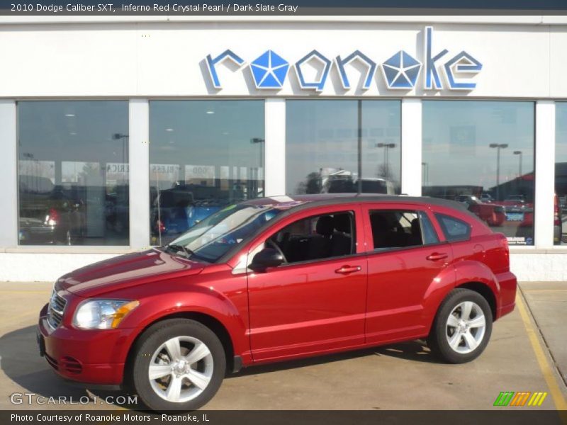 Inferno Red Crystal Pearl / Dark Slate Gray 2010 Dodge Caliber SXT