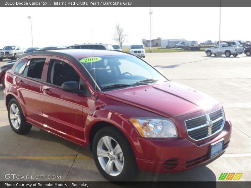 Inferno Red Crystal Pearl / Dark Slate Gray 2010 Dodge Caliber SXT