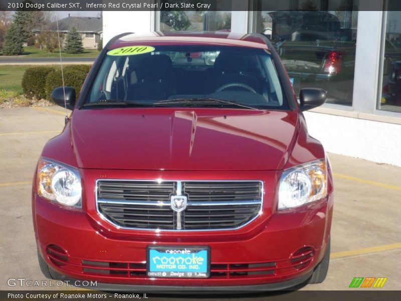 Inferno Red Crystal Pearl / Dark Slate Gray 2010 Dodge Caliber SXT