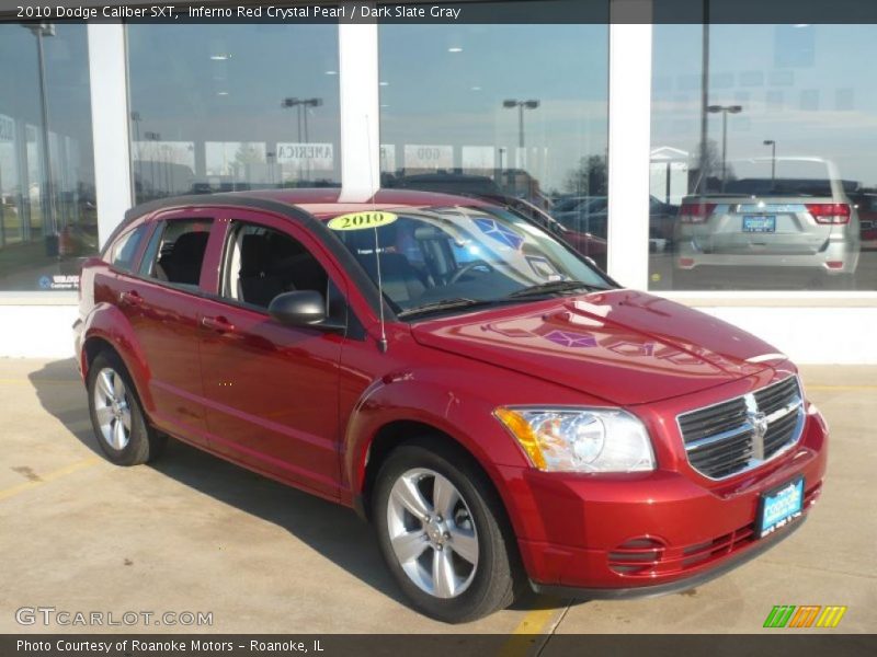 Inferno Red Crystal Pearl / Dark Slate Gray 2010 Dodge Caliber SXT