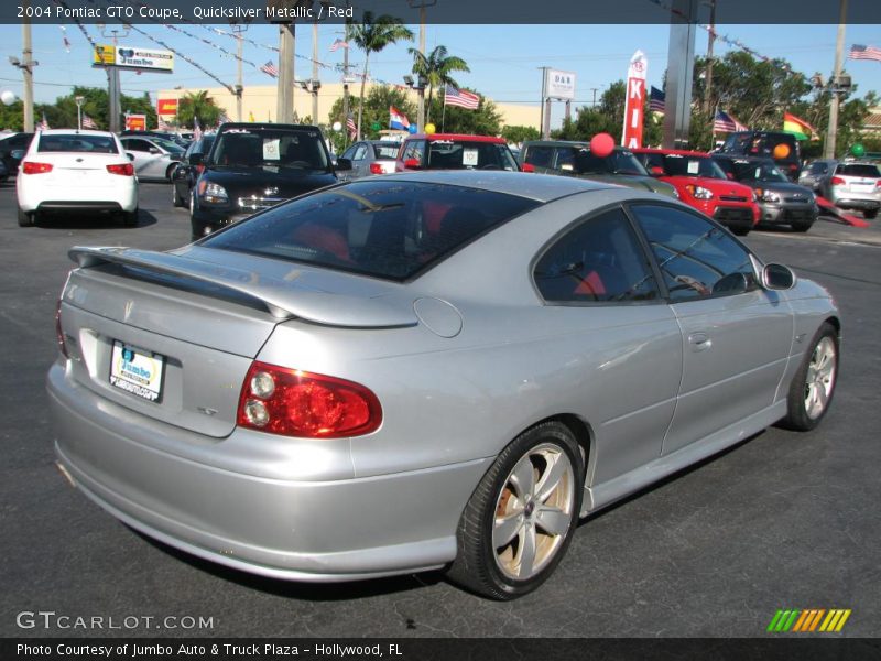 Quicksilver Metallic / Red 2004 Pontiac GTO Coupe