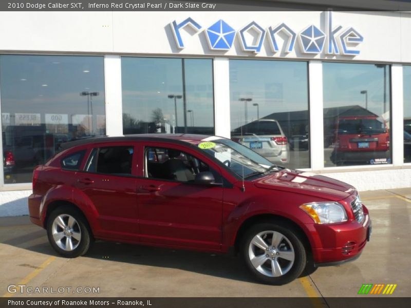Inferno Red Crystal Pearl / Dark Slate Gray 2010 Dodge Caliber SXT