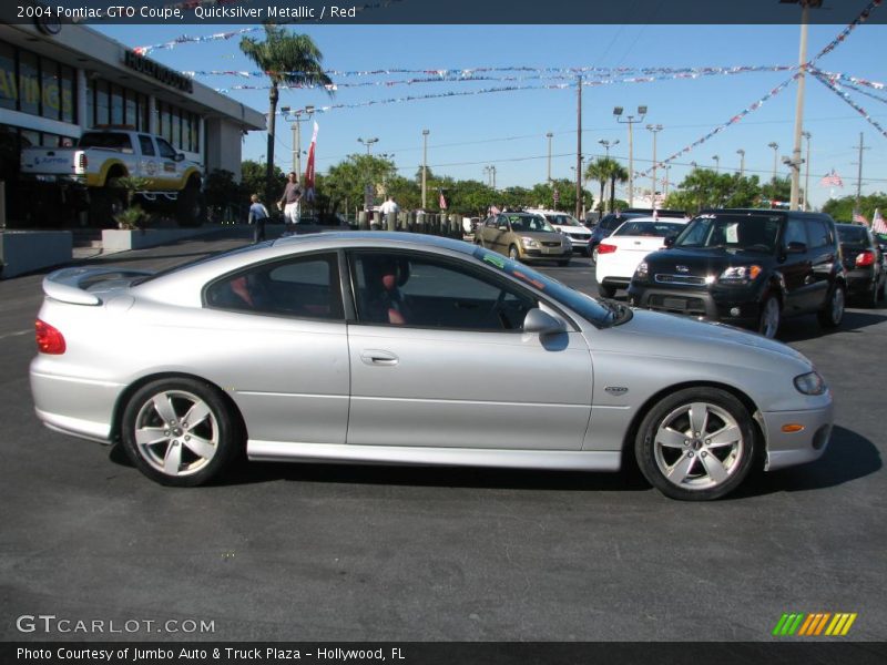 Quicksilver Metallic / Red 2004 Pontiac GTO Coupe