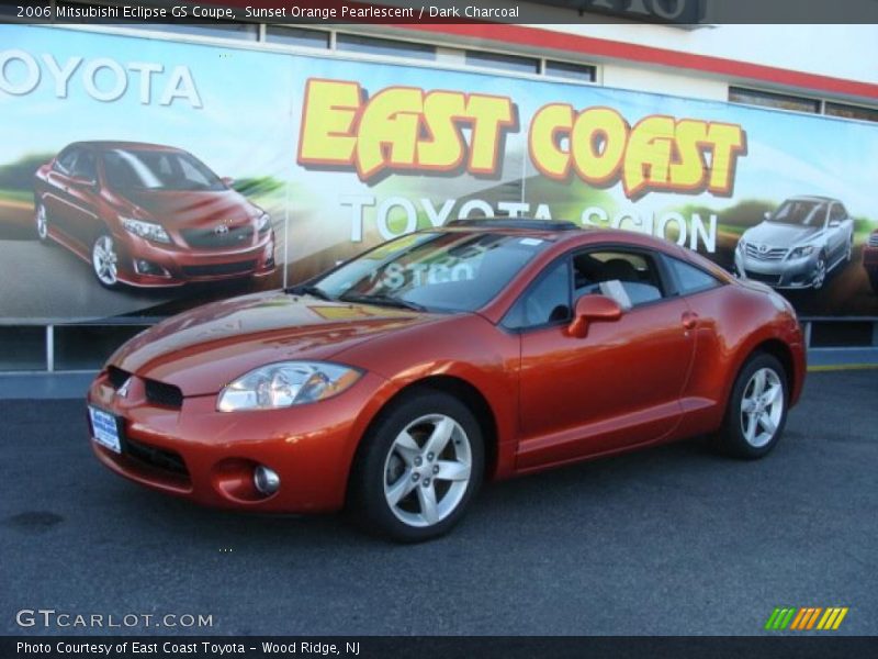 Sunset Orange Pearlescent / Dark Charcoal 2006 Mitsubishi Eclipse GS Coupe