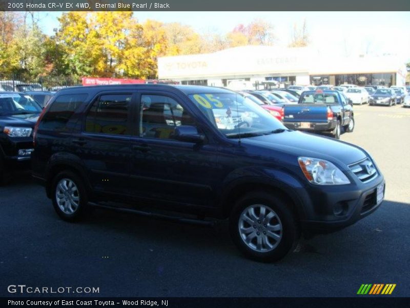 Eternal Blue Pearl / Black 2005 Honda CR-V EX 4WD