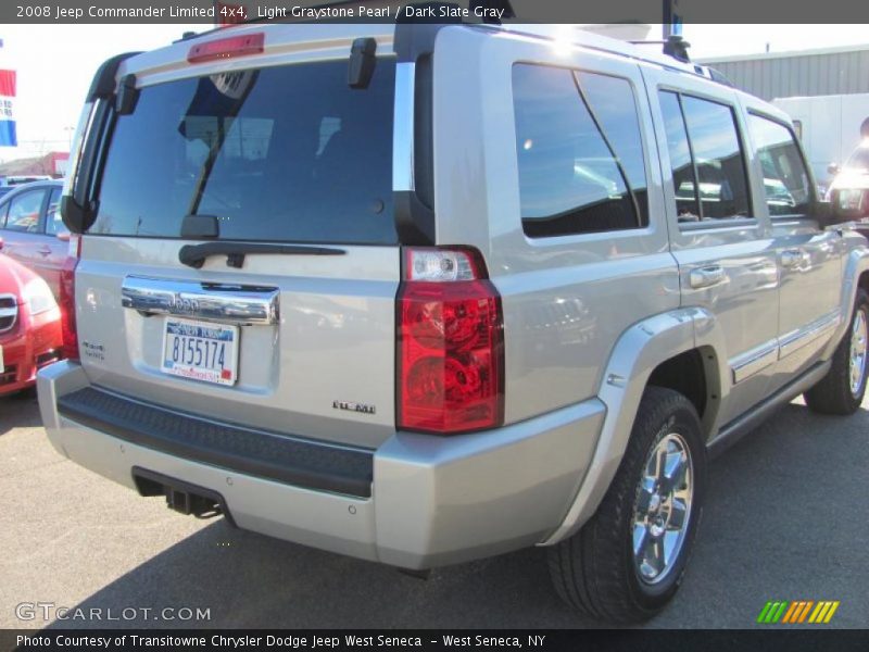Light Graystone Pearl / Dark Slate Gray 2008 Jeep Commander Limited 4x4
