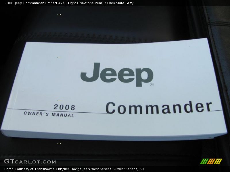 Light Graystone Pearl / Dark Slate Gray 2008 Jeep Commander Limited 4x4