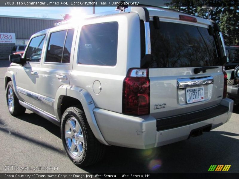 Light Graystone Pearl / Dark Slate Gray 2008 Jeep Commander Limited 4x4