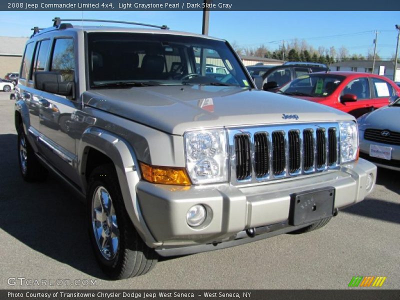 Light Graystone Pearl / Dark Slate Gray 2008 Jeep Commander Limited 4x4