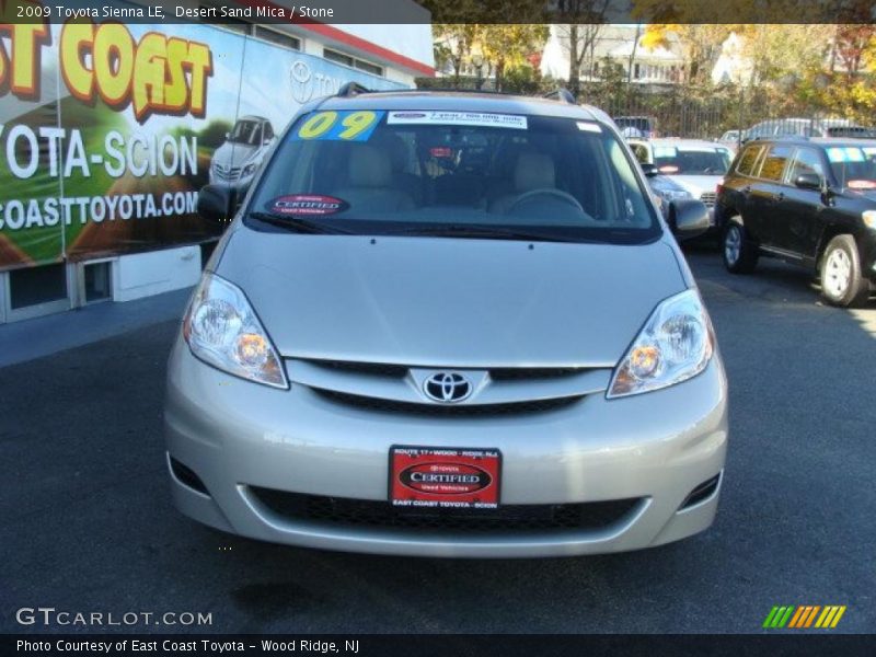 Desert Sand Mica / Stone 2009 Toyota Sienna LE
