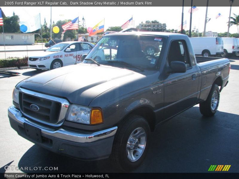Dark Shadow Grey Metallic / Medium Dark Flint 2005 Ford Ranger XLT Regular Cab