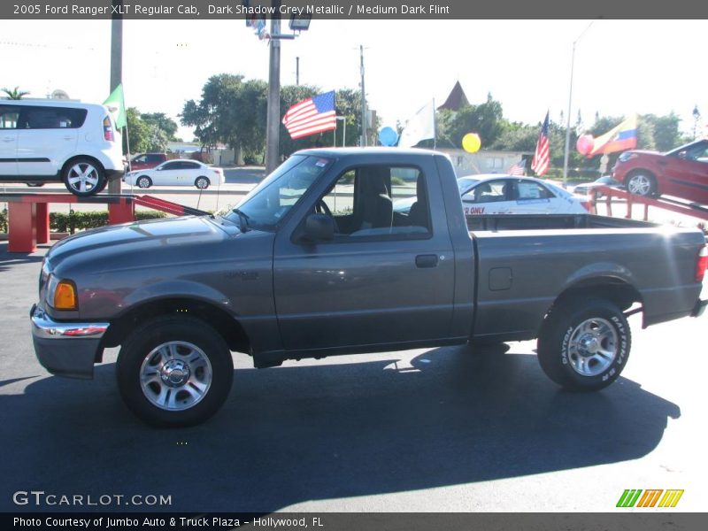 Dark Shadow Grey Metallic / Medium Dark Flint 2005 Ford Ranger XLT Regular Cab
