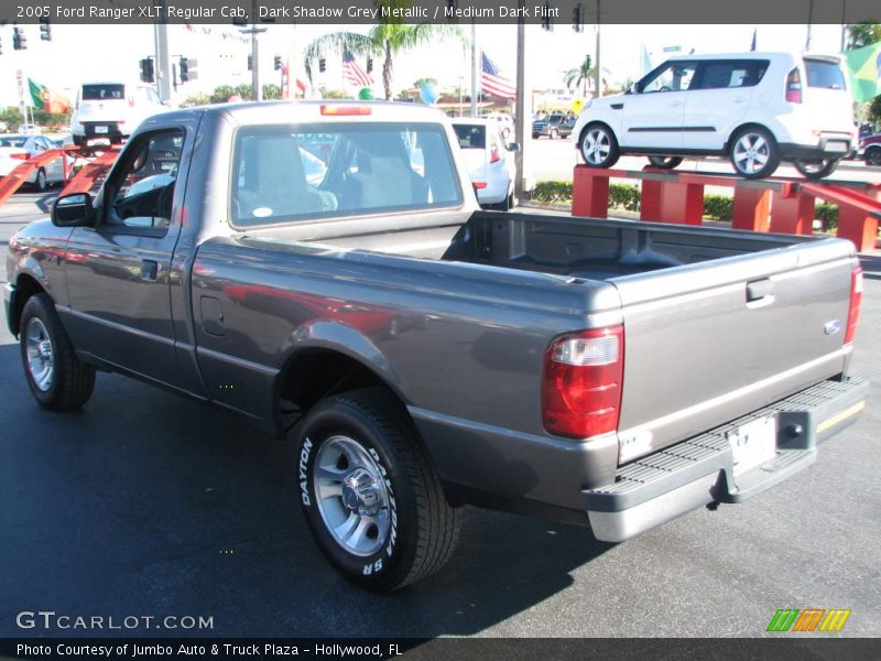 Dark Shadow Grey Metallic / Medium Dark Flint 2005 Ford Ranger XLT Regular Cab