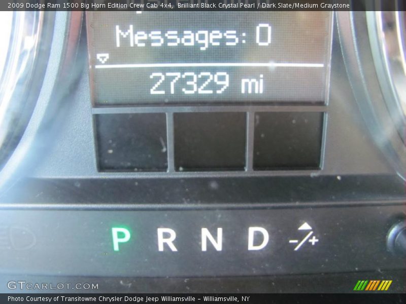 Brilliant Black Crystal Pearl / Dark Slate/Medium Graystone 2009 Dodge Ram 1500 Big Horn Edition Crew Cab 4x4