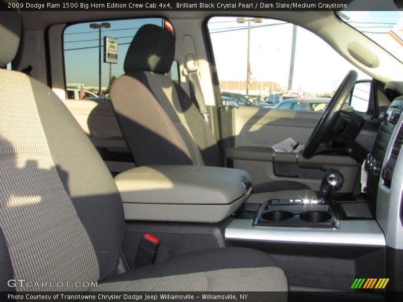 Brilliant Black Crystal Pearl / Dark Slate/Medium Graystone 2009 Dodge Ram 1500 Big Horn Edition Crew Cab 4x4