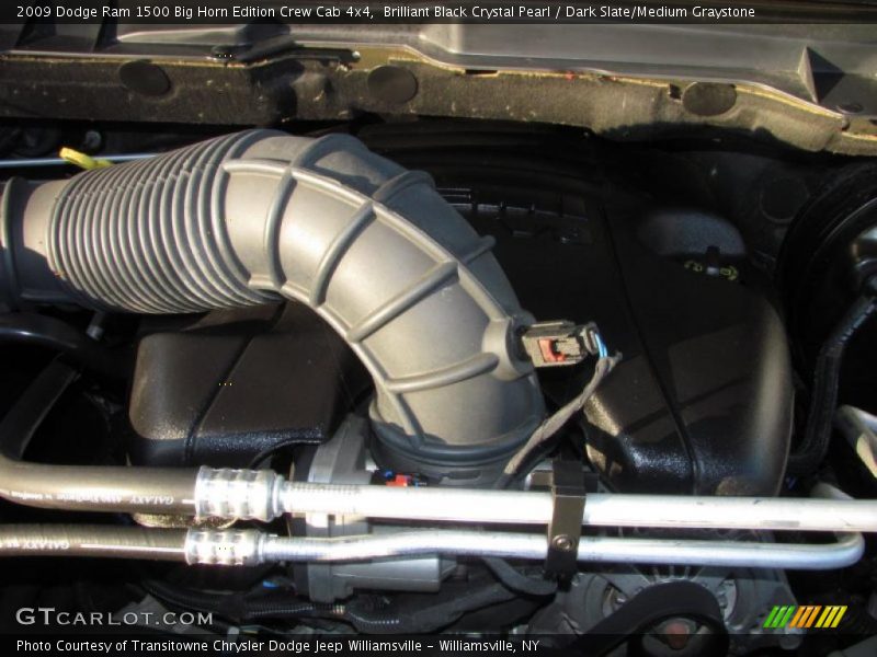Brilliant Black Crystal Pearl / Dark Slate/Medium Graystone 2009 Dodge Ram 1500 Big Horn Edition Crew Cab 4x4