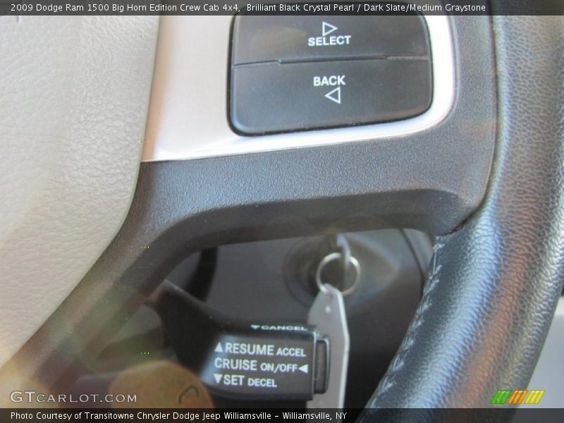 Brilliant Black Crystal Pearl / Dark Slate/Medium Graystone 2009 Dodge Ram 1500 Big Horn Edition Crew Cab 4x4