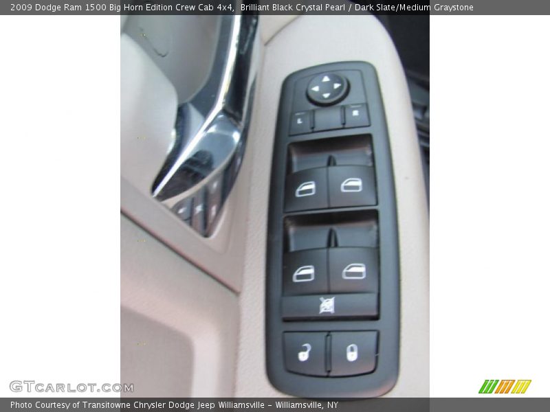 Brilliant Black Crystal Pearl / Dark Slate/Medium Graystone 2009 Dodge Ram 1500 Big Horn Edition Crew Cab 4x4