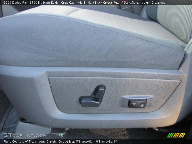 Brilliant Black Crystal Pearl / Dark Slate/Medium Graystone 2009 Dodge Ram 1500 Big Horn Edition Crew Cab 4x4