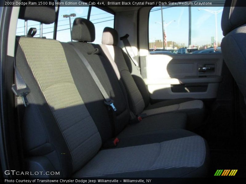 Brilliant Black Crystal Pearl / Dark Slate/Medium Graystone 2009 Dodge Ram 1500 Big Horn Edition Crew Cab 4x4