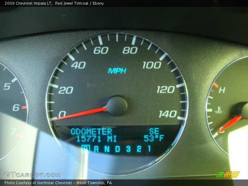 Red Jewel Tintcoat / Ebony 2009 Chevrolet Impala LT