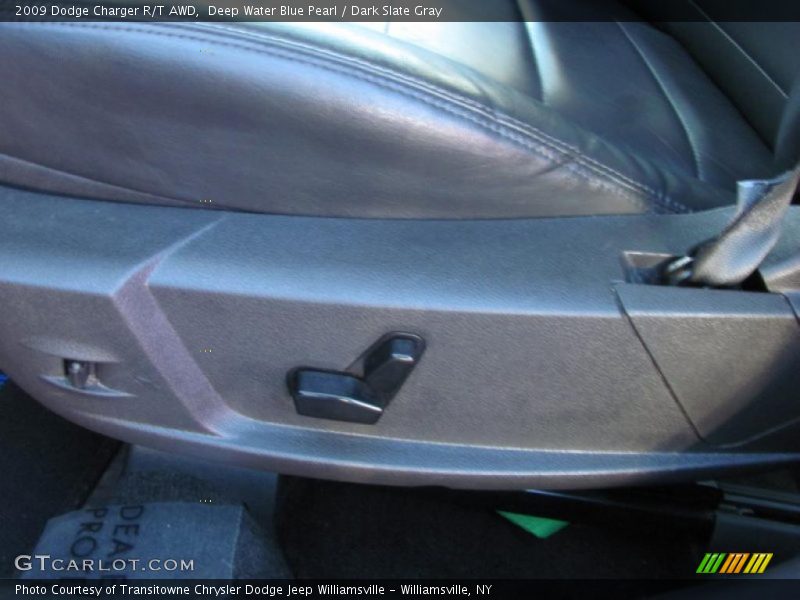 Deep Water Blue Pearl / Dark Slate Gray 2009 Dodge Charger R/T AWD