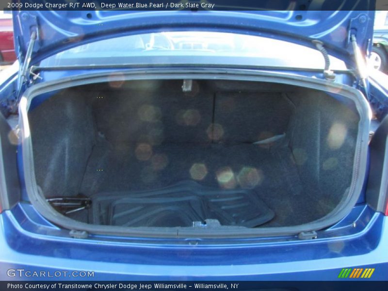 Deep Water Blue Pearl / Dark Slate Gray 2009 Dodge Charger R/T AWD