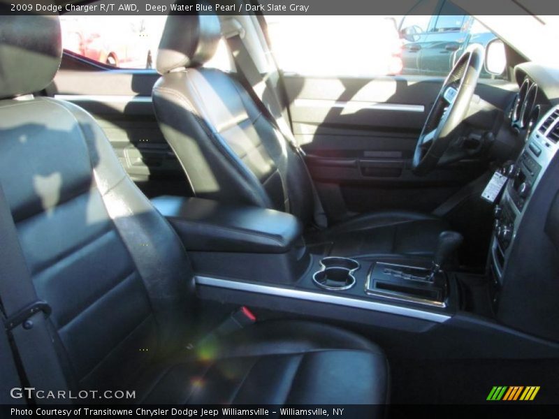 Deep Water Blue Pearl / Dark Slate Gray 2009 Dodge Charger R/T AWD