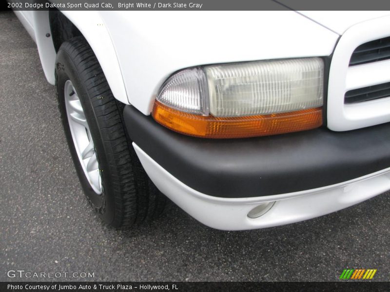 Bright White / Dark Slate Gray 2002 Dodge Dakota Sport Quad Cab