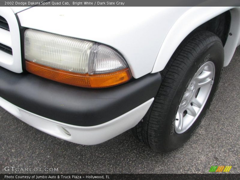 Bright White / Dark Slate Gray 2002 Dodge Dakota Sport Quad Cab