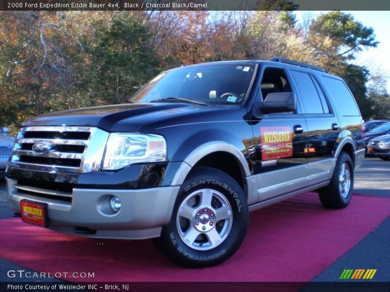 Black / Charcoal Black/Camel 2008 Ford Expedition Eddie Bauer 4x4