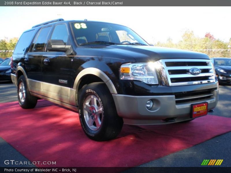 Black / Charcoal Black/Camel 2008 Ford Expedition Eddie Bauer 4x4