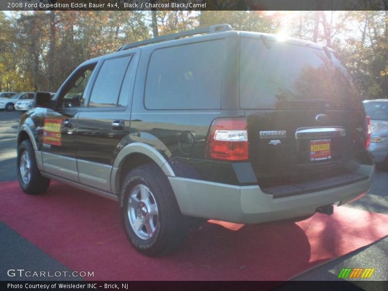 Black / Charcoal Black/Camel 2008 Ford Expedition Eddie Bauer 4x4